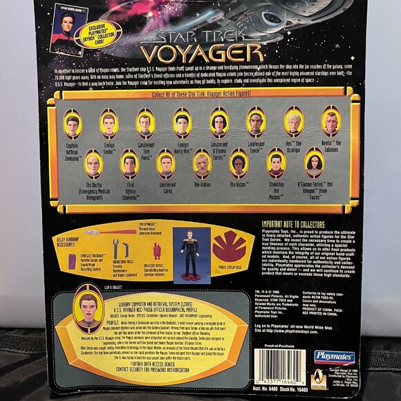 Playmates Skybox Collector Card & Star Trek Voyager Ensign Seska Action Figure - Picture 2 of 2